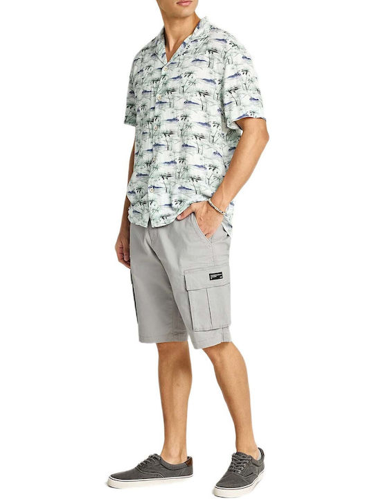 Funky Buddha Men's Cargo Bermuda Gray