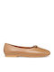 Palmaria Women's Ballerina Shoes in Tabac Brown Colour