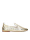Women's Loafers In Gold Colour