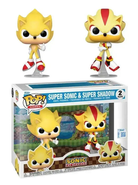 Funko Pop! Sonic The Hedgehog - Super Sonic & Shadow (Flocked, Special Edition) 2τμχ