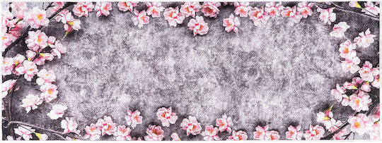 Beauty Home Küchenmatte Läufer mit Rutschfestem Untergrund Grau 60x160cm
