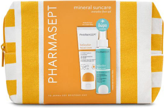 Pharmasept Heliodor Mineral Suncare Set with After Sun & Toiletry Bag SPF50 3 Pieces