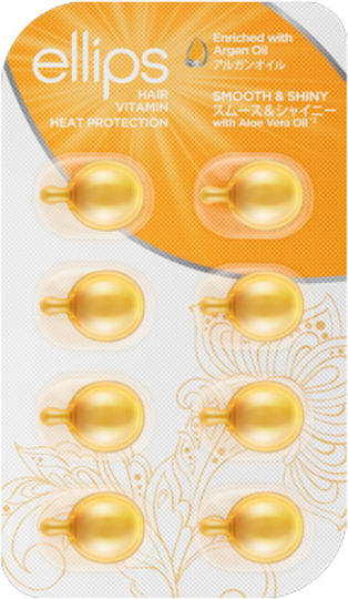 Ellips Smooth & Shiny Hair Strengthening Ampoules for Women 8x1ml