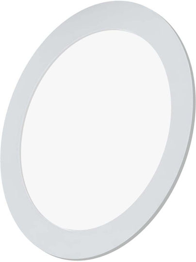 Avizar Led Panel 6w Recessed Round Format 11.7cm 50000 Hours White