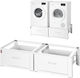 Vevor DCT2521INCH2CQUJT001V0 Βάση Πλυντηρίου/Στεγνωτηρίου από Μέταλλο με Συρτάρι 2τμχ