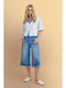 Women's Jean Bermuda Blue