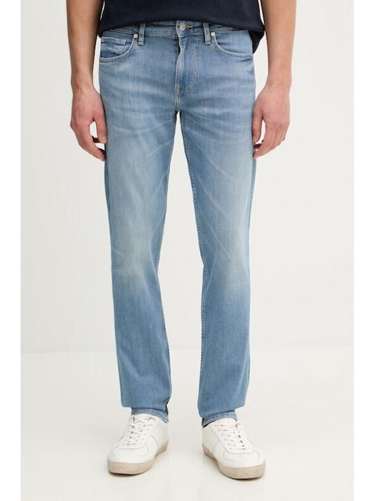 Finnley Ανδρικό Παντελόνι Τζιν Ελαστικό με Slim Tapered Εφαρμογή Μπλε