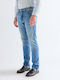 Pantalon De Blugi Pentru Bărbați Cu Fit Regular Straight Culoarea Harbor Blue