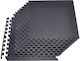 Vevor Gym Puzzle Mats Black 61x61x1.4cm 12 Pieces