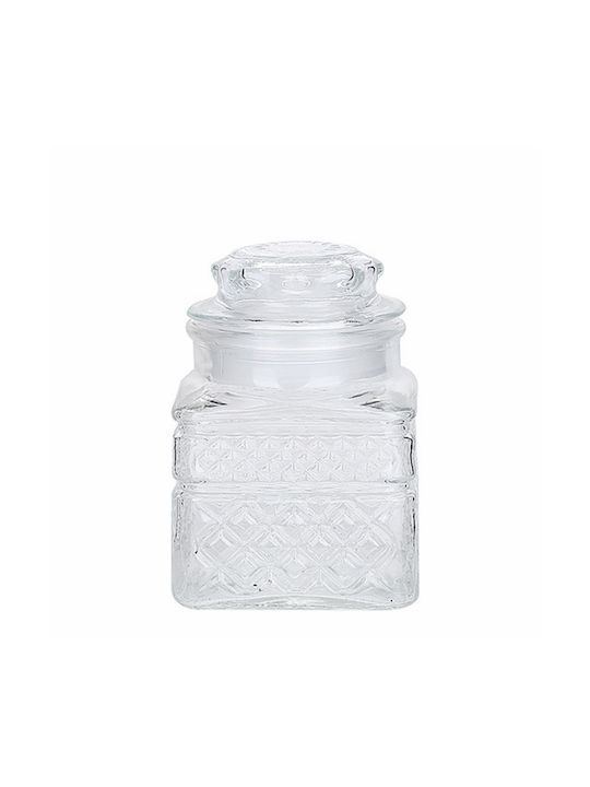 Dream House General Use Jar with Lid Glass Transparent