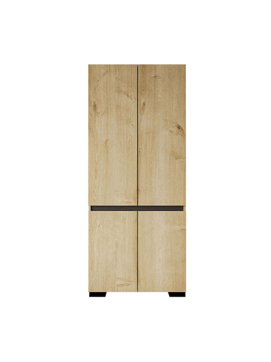 Floransa Δίφυλλη Ντουλάπα Oak-anthracite 90x52x...