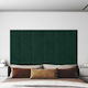 vidaXL Wall Headboard 12 Pieces Dark Green Velv...