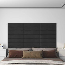 vidaXL Stoff Kopfstütze für Betten Schwarz 60cm