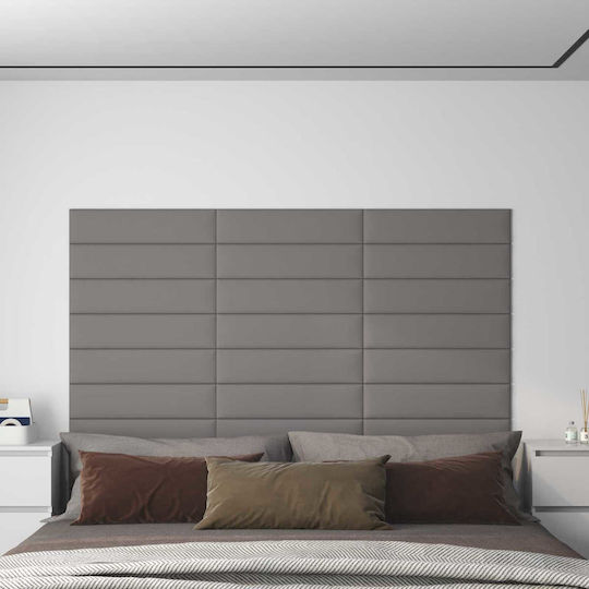 vidaXL Fabric Gray Bed Headboard 60cm