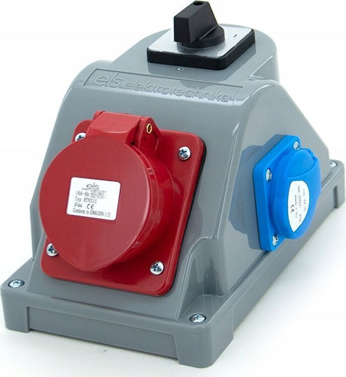Construction Switchgear Type Combopol 16a/5 + Gs 230v + Connector 0-1 Surface Mounted Casing N110-01combo