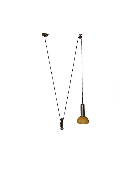 DITS Lighting Adjustable Bronze Bell Pendant Ceiling Light with E27 Socket