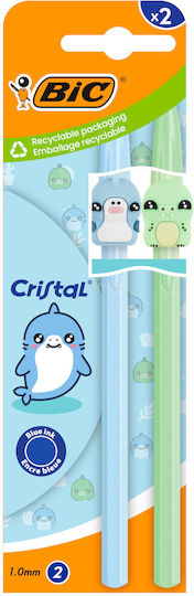 303750 Crstl Figurine Pack2 Blau Grün EU