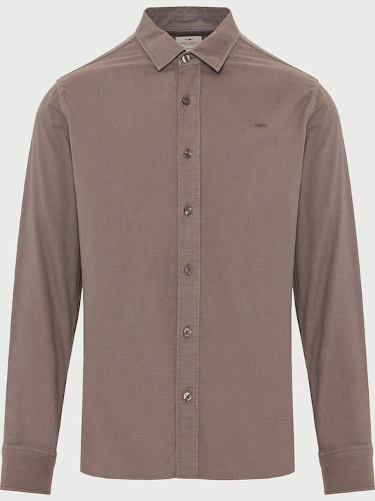 Funky Buddha Long Sleeve Cotton Shirt in Regula...