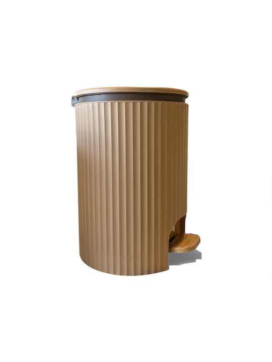 Dream House Plastic Bathroom Bin 7lt Brown