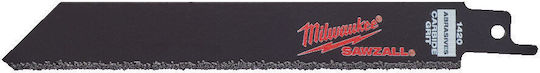 Milwaukee 48471420 Reciprocating Saw Blade Special Applications Cast Iron Abrasive Materials Fiberglass 150 mm Carbide Grit 3 Pieces