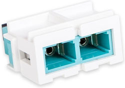 Adaptor Fo Multimode Sc Snap-in Lanmark Duplex Aqua Adaptor Fo Multimode Sc Snap-in Lanmark Duplex Aqua