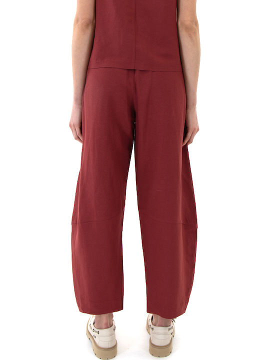Moutaki Damen Stoffhose mit Gummiband in Balloo...