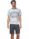 Enrico Coveri Sommer Herrenpyjama Bluse Grau