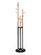 Wooden Black Coat Rack 37x37x173cm