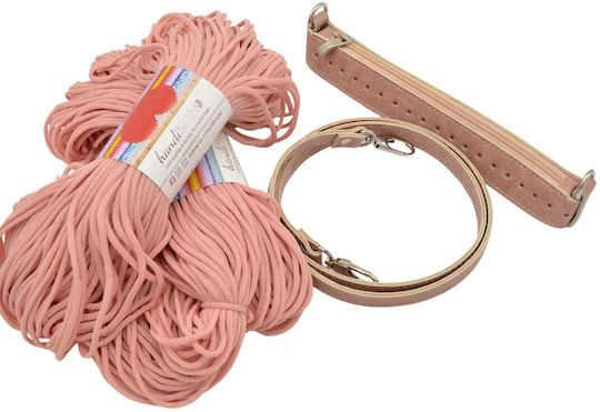 Zipper Full Kit 25cm Vintage Pink Yarn Heart 400g Pink Rotten Apple