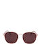 Polaroid Unisex Sunglasses with Rose Gold Frame and Purple Lens PLD4168/G DDB/57