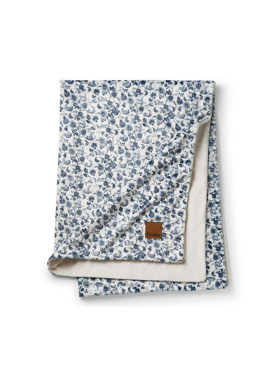 Elodie Details Velvet Blue Nursery Swaddling Baby Blanket 75x100cm