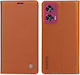 Yikatu Book Synthetic Leather / Silicone Brown (Motorola Edge 50 Fusion)