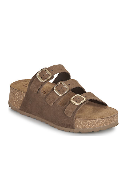 Yokono Women's Flat Sandals Brown