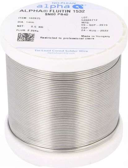 Soldering Wire Alpha Sn60pb40 0.5kg 0.75mm 500 G