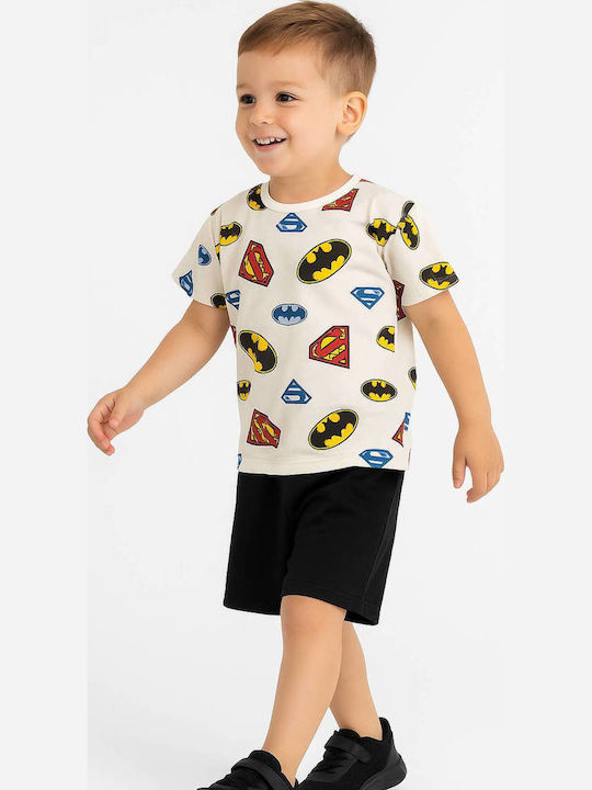 Kids Set with Shorts Summer 2 Pieces Beige