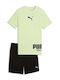 Kids Set with Shorts Summer 2pcs Green/Black