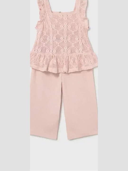Mayoral Kids Clothing Set with Pink Pants 2 Pieces