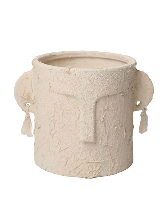 Marhome Vază Pentru Plante Din Beton Bej 19x19cm
