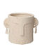 Marhome Vază Pentru Plante Din Beton Bej 19x19cm