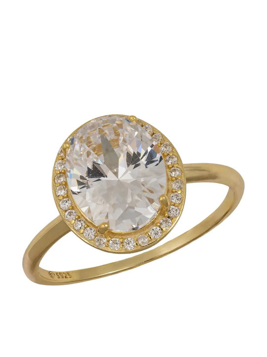 Women's Gold Plated Silver Ring