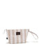 Reise-Set Streifen Beige Rosa Kulturbeutel