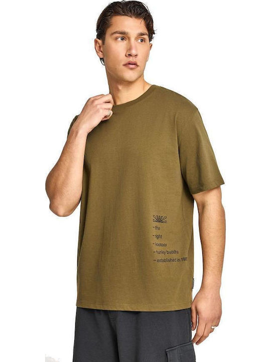 Funky Buddha Khaki T-Shirt FBM013-014-04-Dusty-...