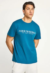 Funky Buddha T-shirt Petrol Blue