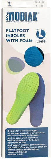 Mobiak Arch Work Insoles with Memory Foam 0814200 2 Pieces