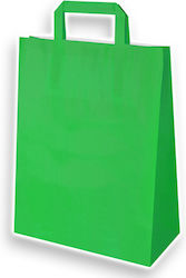 Mparkas Pungi De Hârtie Pentru Ambalare Cu Mâner Verzi 26x12x35cm 100 Bucăți