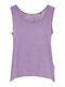 Women's Cotton Sleeveless Lilac Blouse