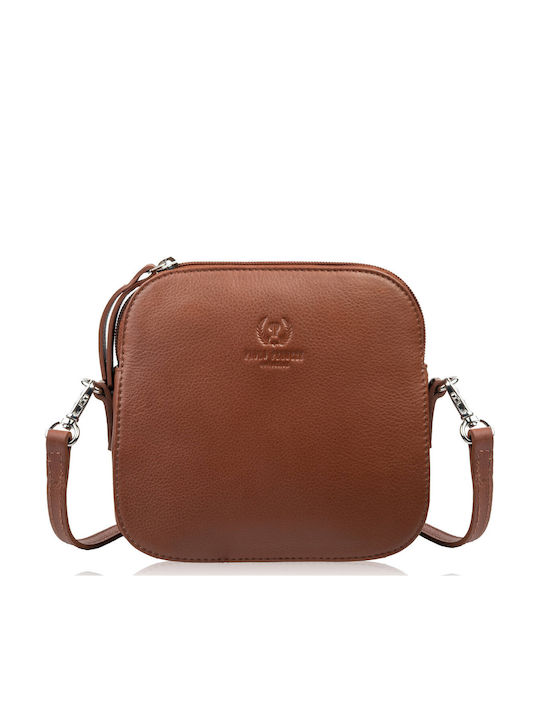 Paolo Peruzzi Leather Women's Shoulder Bag Silver