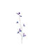 MSA Dekorative Künstliche Blumen & Pflanzen Πεταλουδες Zweigstelle 7 Lila Blau 105cm Synthetic