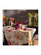 Tessitura Toscana Telerie Linen Tablecloth Antea Green 85x85cm