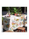 Tessitura Toscana Telerie Linen Tablecloth Pesciflora Pink 170x360cm